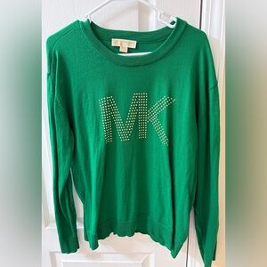 Michael Kors Vibrant Green Knit Top